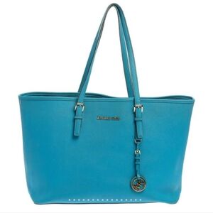 Michael Kors Blue Tote Bag Large Good Cond